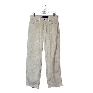 Vtg Y2K Levi's SilverTab Loose Fit Wide Wale Corduroy Pant Beige 31 Baggy Sk8